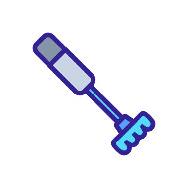 Sapı simge vektörlü otomatik çırpma karıştırıcı. Sapı işaretli otomatik çırpma karıştırıcı. renk sembolü çizimi