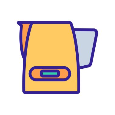 Standalone cappuccinators aygıt ikon vektörü. Standalone cappuccinators cihaz işareti. renk sembolü çizimi