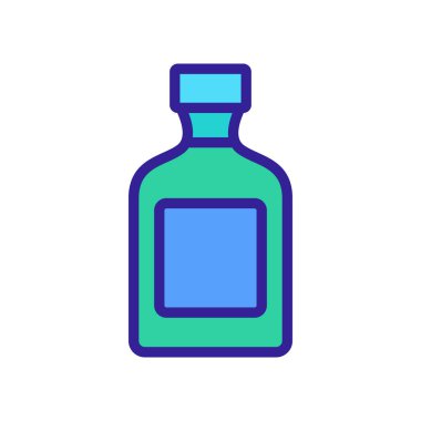 Dar boyun ikonu vektörlü konserve kavanoz. Dar boyun işaretli konserve kavanozu. renk sembolü çizimi