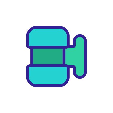 Örnek yiyecek depolama kutusu ikon vektörü. Örnek yiyecek depolama kabı işareti. renk sembolü çizimi