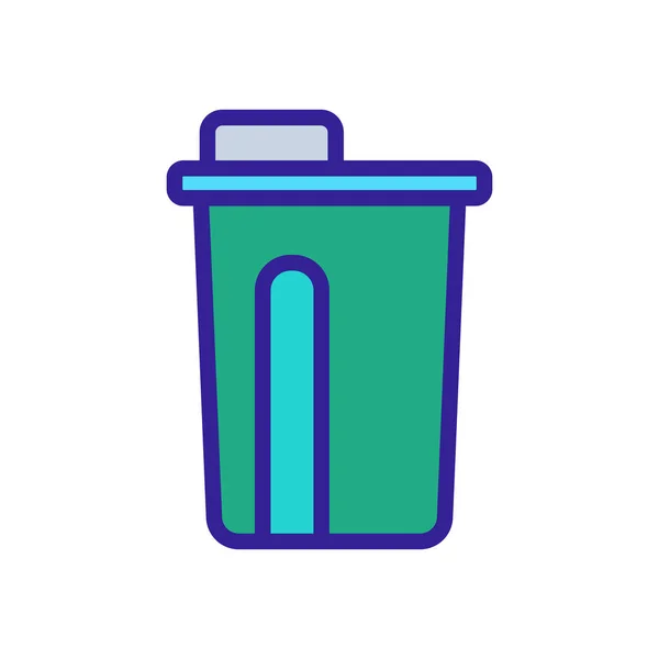 Icon Vektor Für Lunchglasflaschen Lunchglasflaschenschild Farbige Symbolabbildung — Stockvektor