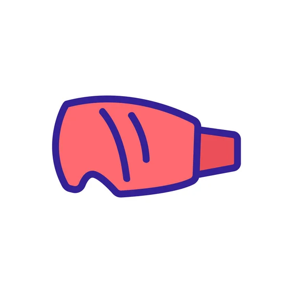 保護ダイビングピースマスクアイコンベクトル 保護ダイビングピースマスクサイン カラーシンボルイラスト — ストックベクタ