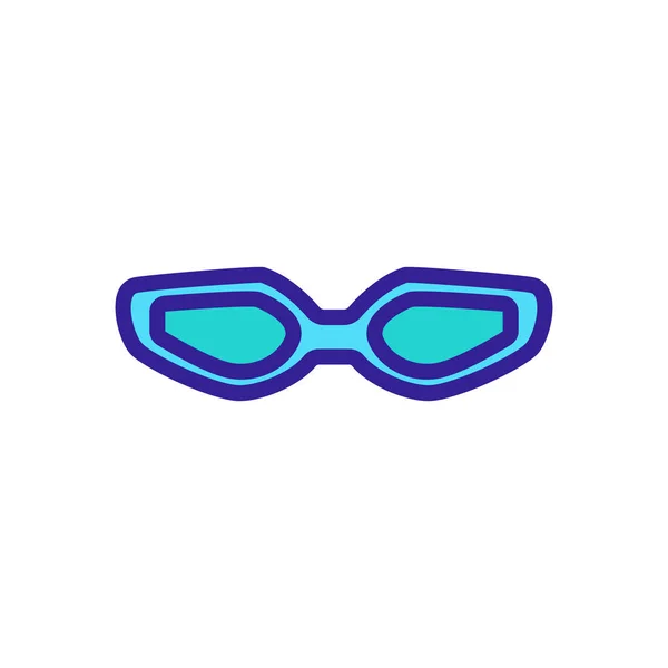 Zwembril Icoon Vector Een Badmuiltje Kleur Symbool Illustratie — Stockvector