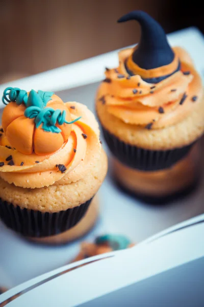 Cupcakes in halloween style — Stock Photo, Image