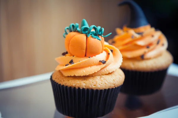 Cupcakes in halloween stijl — Stockfoto