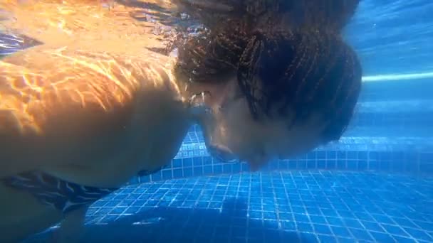 Drowning young woman — Stock Footage Drowning young woman Video Clip