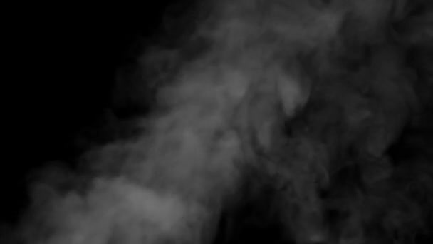 Macro tiro de humo blanco — Vídeo de stock