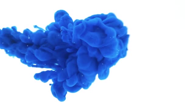 Explosion of blue color. — Stock Video