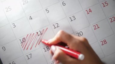 Karantina durumunda takvim notu