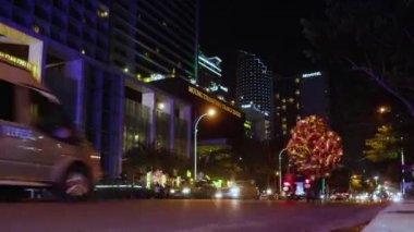 Nha Trang 'ın gece trafiği zaman aşımı