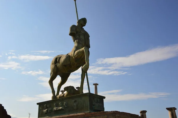 Detailní Záběr Zříceniny Pompejí — Stock fotografie