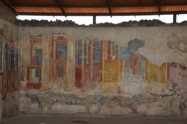 Close Sobre Ruínas Pompeia Imagens De Bancos De Imagens