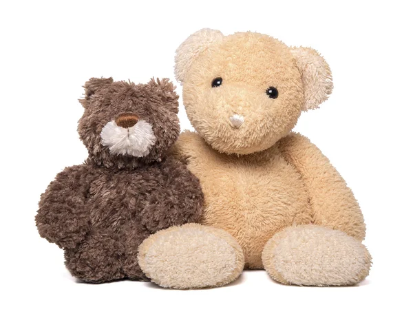 Two Teddy bears hugging. — Stock Photo, Image