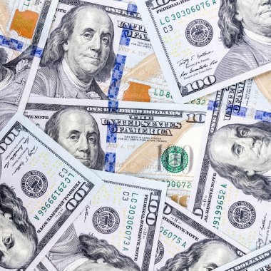 Bir yığın dolar, para geçmişi.