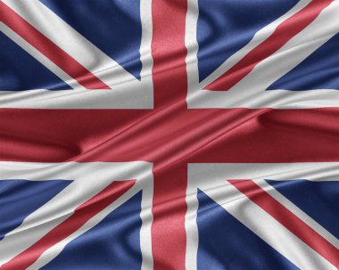 İngiltere bayrak parlak ipek dokulu.
