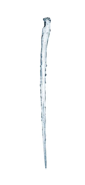 Icicles isolated on white. — Stock Photo, Image