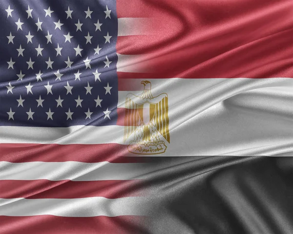 EUA e Egito . — Fotografia de Stock