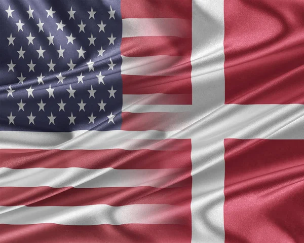 USA and Denmark. — Stock Photo, Image