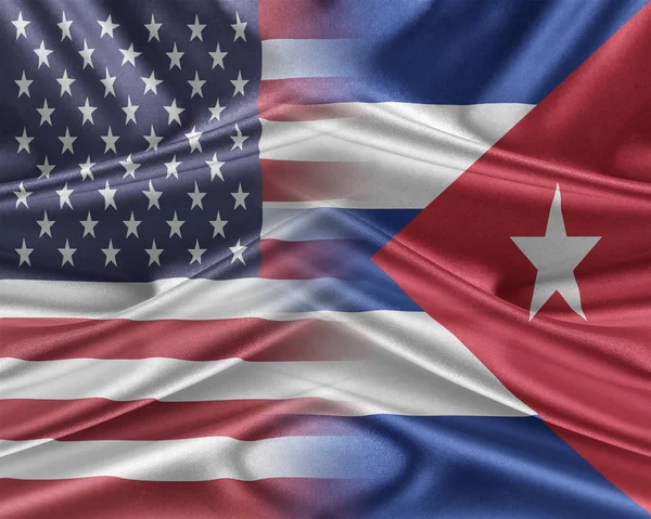 USA i Kuba. — Zdjęcie stockowe