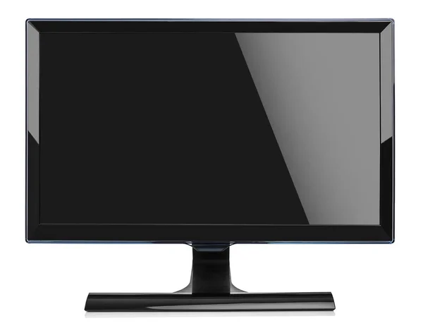 Monitor de computador isolado no fundo branco. — Fotografia de Stock