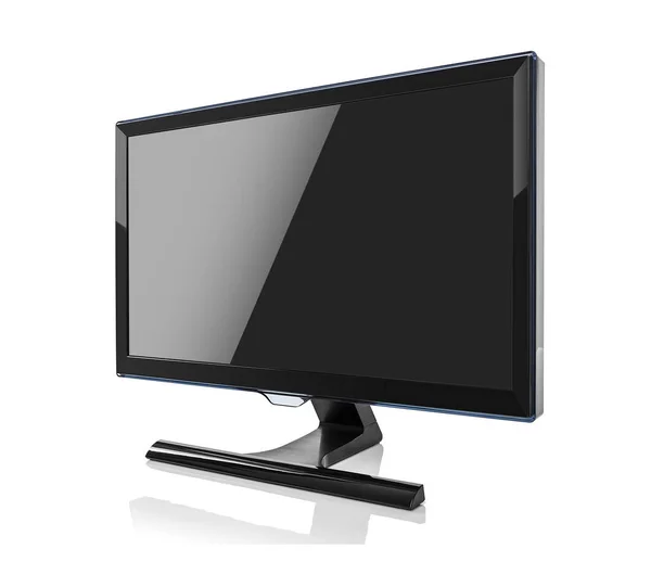 Monitor de computador isolado no fundo branco. — Fotografia de Stock