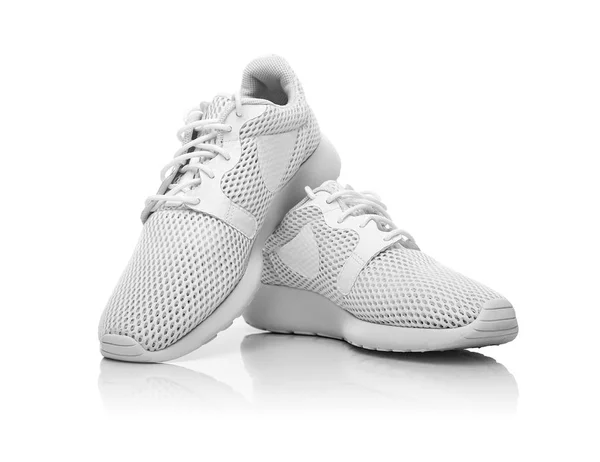 White unbranded sneakers. — Stock Photo, Image