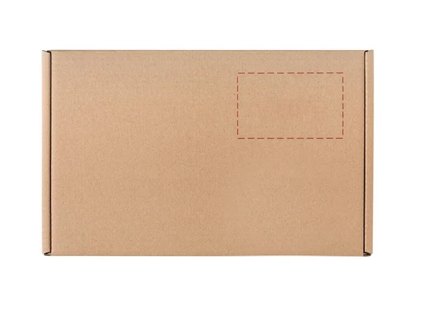 Caixa de papelão em branco. — Fotografia de Stock