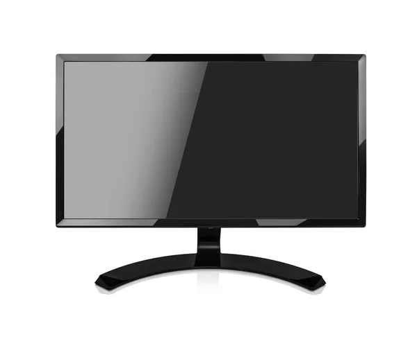 Monitor de computadora o televisor. Aislado sobre fondo blanco . —  Fotos de Stock