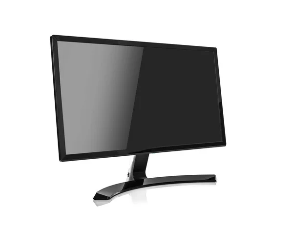 Monitor de computador ou aparelho de TV. Isolado sobre fundo branco . — Fotografia de Stock