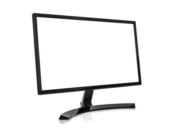 Monitor de computador ou aparelho de TV. Isolado sobre fundo branco . — Fotografia de Stock