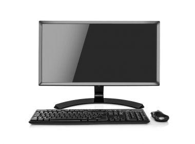 İzole Modern Pc bilgisayar.