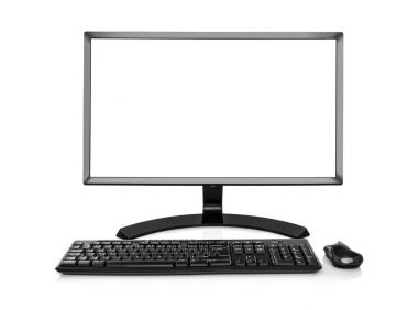 İzole Modern Pc bilgisayar.