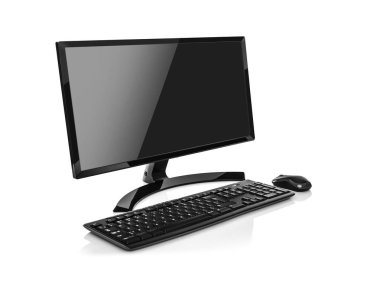 İzole Modern Pc bilgisayar.