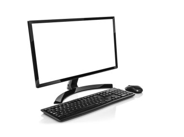 İzole Modern Pc bilgisayar.