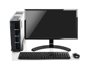 İzole Modern Pc bilgisayar.