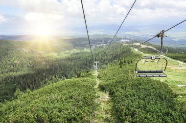 Bir Kayak yukarı tırmanma.