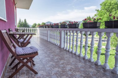 Güzel bir teras balkon.