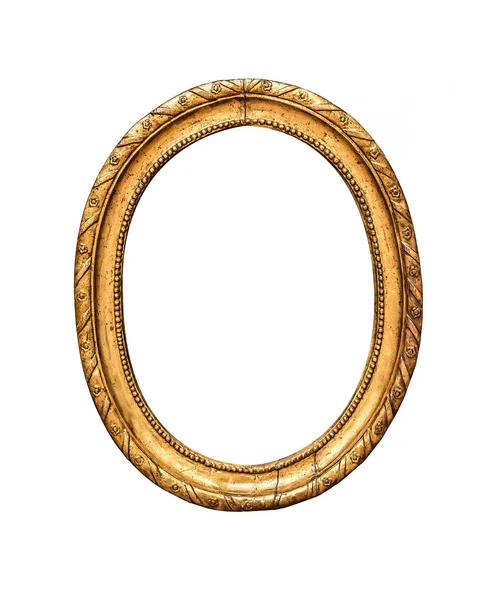 Quadro de imagem de ouro antigo redondo . — Fotografia de Stock