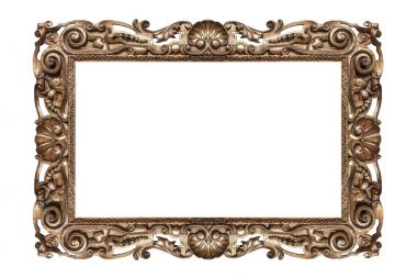 eski altın çerçeve.