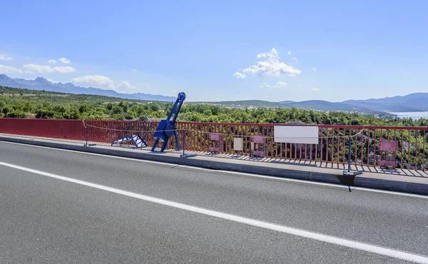 Equipamento para bungee jumping na ponte . — Fotografia de Stock