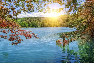 Plitvice Gölleri akşam.