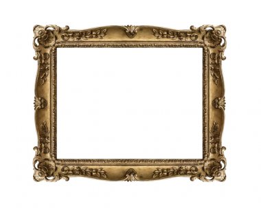 eski altın çerçeve.