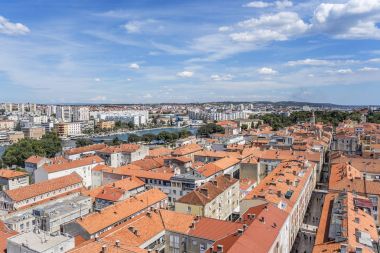 Zadar city Tower. Dalmaçya. Hırvatistan.