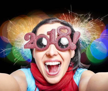 İki bin on sekizinci. Yeni yıl kavramı.