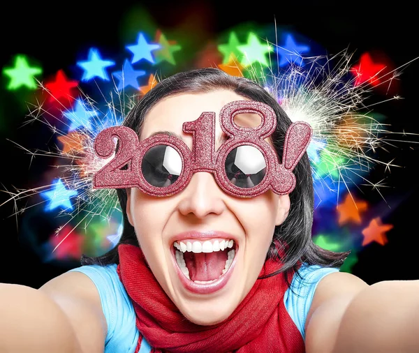 İki bin on sekizinci. Yeni yıl kavramı.