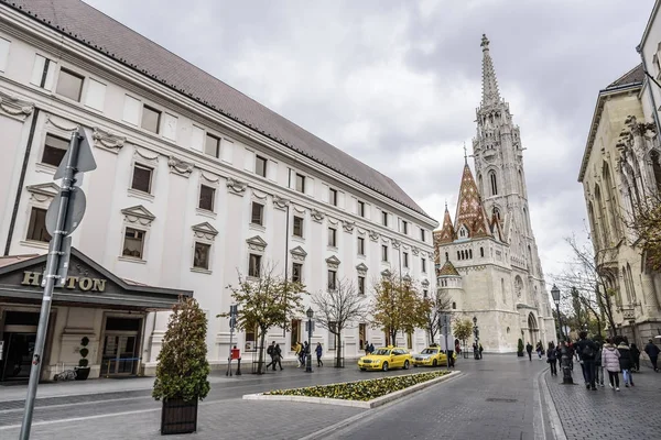 Budapeşte 'nin Budin Tepesi' ndeki eski kasaba. — Stok fotoğraf