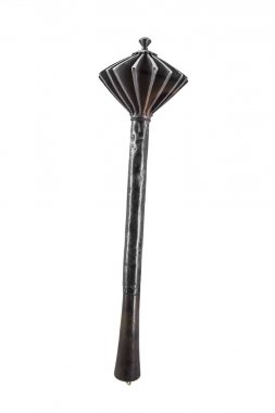 Old iron mace isolated on a white background. clipart