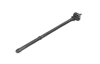 Old iron mace isolated on a white background. clipart