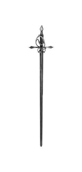 Espada de cavaleiros isolada no fundo branco . — Fotografia de Stock
