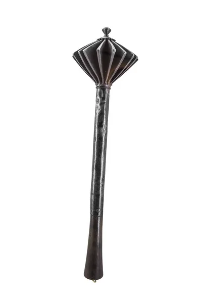 Old iron mace isolated on a white background. — Stock Photo, Image